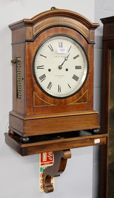 Lot 1341 - A Mahogany Striking Bracket Clock, with...