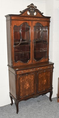 Lot 1132 - An Edwardian Inlaid Mahogany Bookcase Cabinet,...