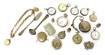 Lot 309 - A Gold plated Cyma Pocket Watch, silver pocket...