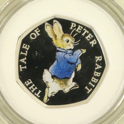 Lot 190 - 10 x 'Beatrix Potter' Silver Proof 50p,...