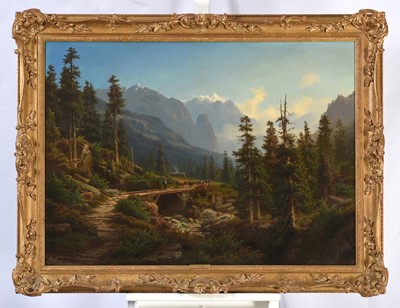 Lot 1031 - Georg Engelhardt (1823-1883) German Alpine...