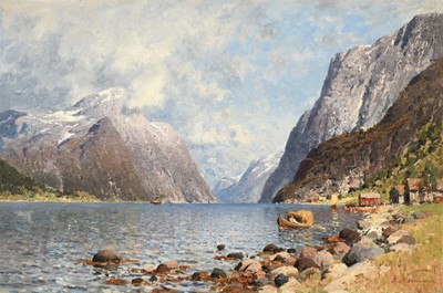Lot 1026 - Adelsteen Normann (1848-1918) Norwegian A...