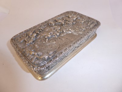 Lot 2153 - A Portuguese Silver Box
