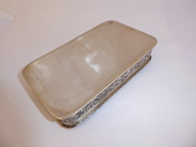 Lot 2153 - A Portuguese Silver Box
