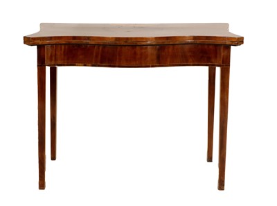 Lot 1363 - A George III Mahogany, Rosewood-Crossbanded...