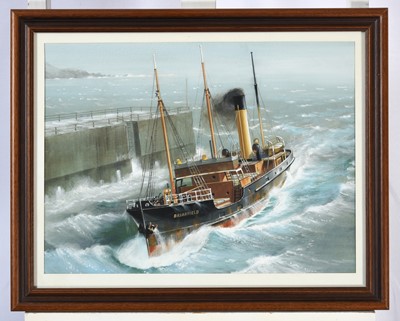 Lot 1175 - W Robertshaw (20th century) "Steam coaster,...