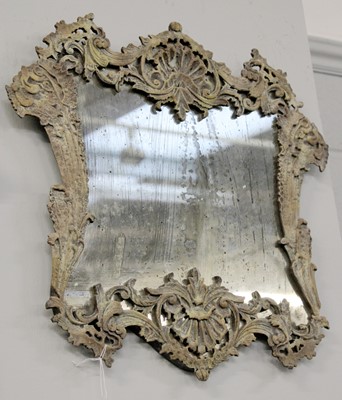 Lot 1340 - A Reproduction Cast Iron Framed Rococo Wall...