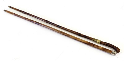 Lot 142 - A Late 19th Century Bamboo Sword Stick, the...