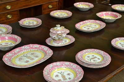 Lot 407 - Quantity of assorted Masons Ironstone part dinner service decorated with a Chinese vase