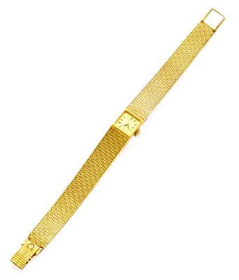 Lot 330 - A Lady's 18 Carat Gold Wristwatch, signed...