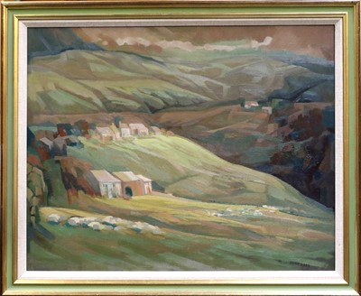 Lot 1053 - Mary Lord (b.1931) "February Lambings" Signed,...