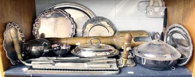 Lot 213 - A Quantity of Silver Plated Wares, cheese...