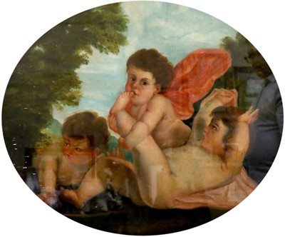 Lot 1041 - After Titian (fl.1506-1576) Cavorting putti in...