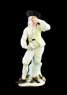 Lot 96 - A Meissen Porcelain Figure of the Snuff Taker,...