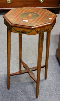 Lot 1327 - An Edwardian Satinwood Octagonal Occasional...