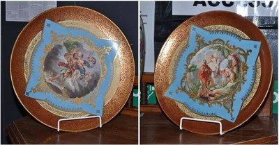 Lot 424 - A pair of Vienna style saucer dishes