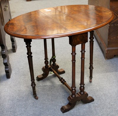 Lot 1328 - A Victorian Figured Mahogany Sutherland Table,...