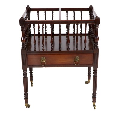 Lot 328 - A Good Regency Mahogany Canterbury, early 19th...