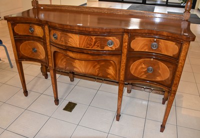 Lot 1202 - A George III Style Serpentine Mahogany...