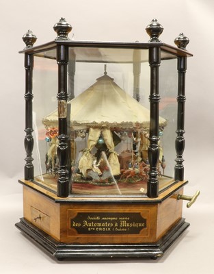 Lot 59 - A Fine And Rare Coin-Operated Carousel Musical Automaton, Almost Certainly By Bornand Frères