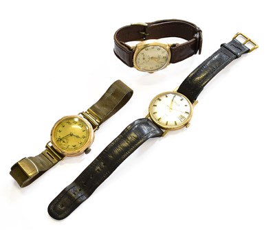 Lot 346 - A Gents 9 Carat Gold Avia Wristwatch, with...