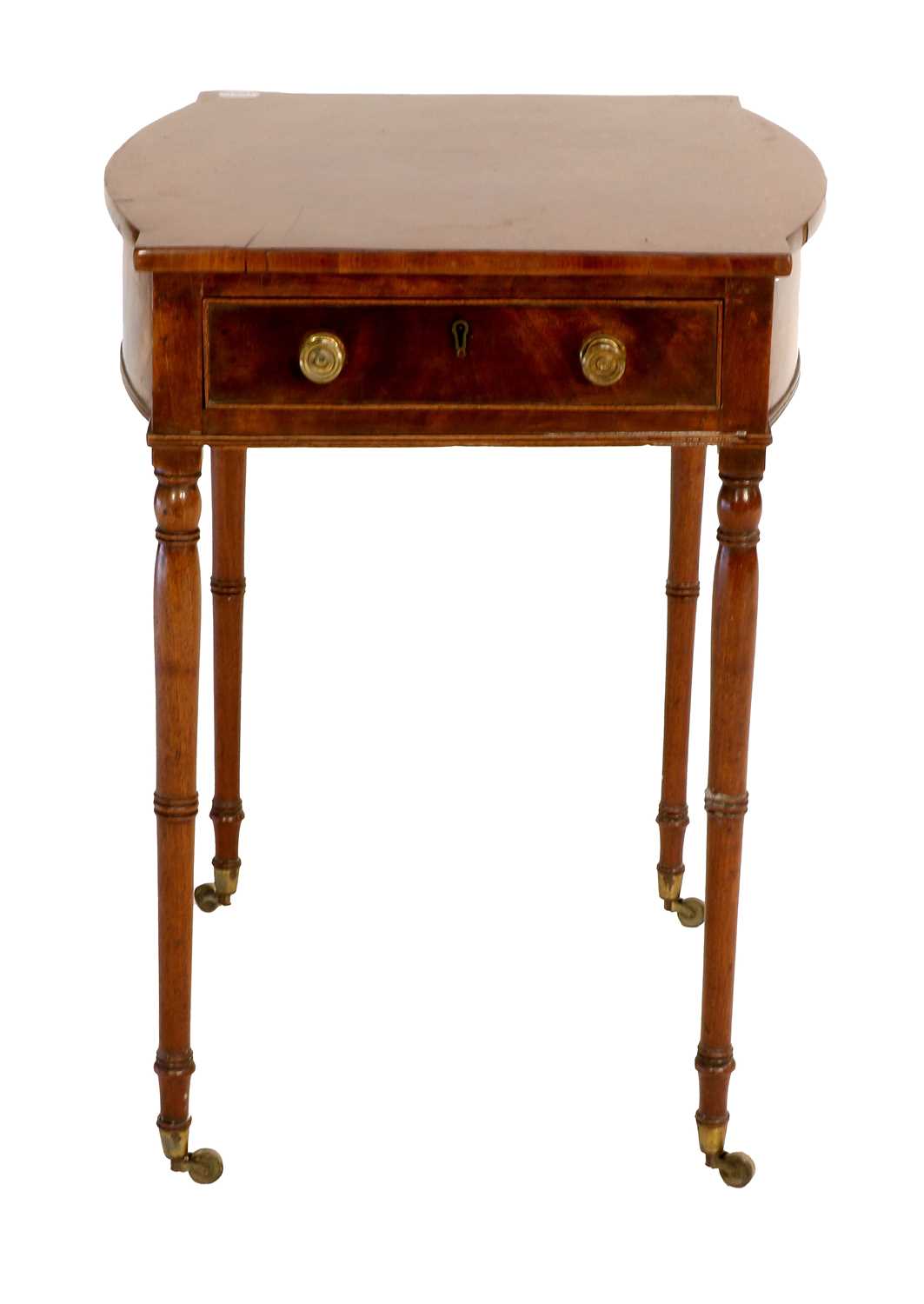 Lot 655 - A Regency Mahogany and Pine-Lined Side Table,