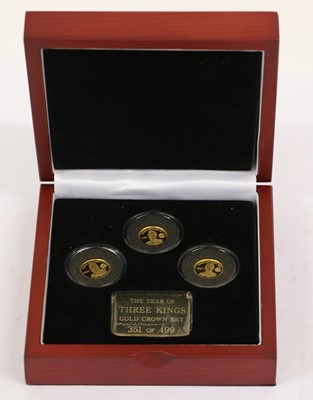 Lot 408 - Tristan da Cunha, 'We Three Kings' Gold Proof...