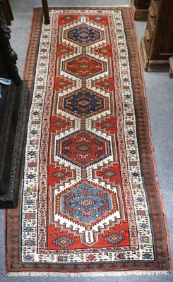 Lot 1001 - A Sarab Runner, the madder field with a column...