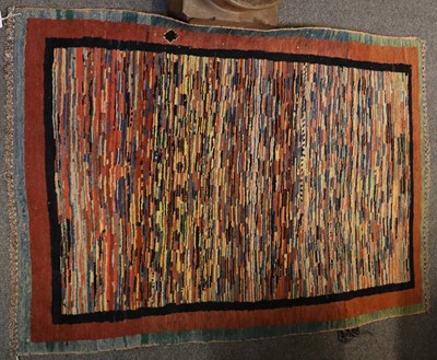 Lot 1013 - A Modernist Hand Knotted Rug, the polychrome...