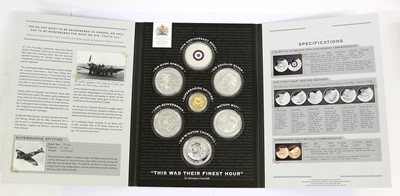 Lot 397 - 'Their Finest Hour' Gold & Silver Medallic Set,...