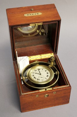 Lot 241 - A Mahogany Cased Elgin National Watch Company...