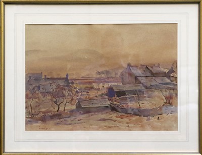 Lot 1048 - Fred Lawson (1888-1968) Dales Village in the...