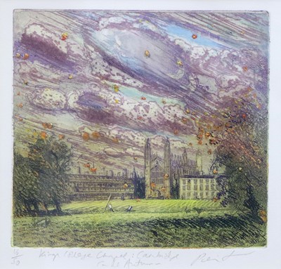 Lot 1050 - Piers Browne (b.1949) ''Kings College Chapel:...