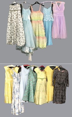 Lot 2082 - Circa 1950-60s Evening Dresses comprising a...