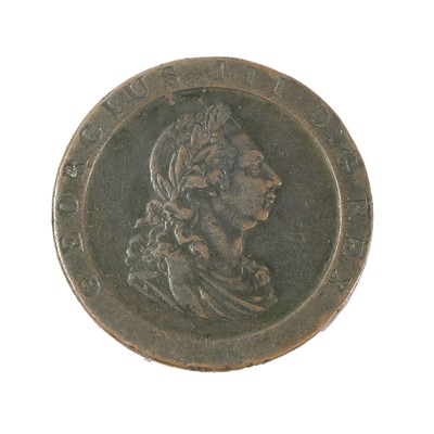 Lot 34 - George III, 'Cartwheel' Twopence 1797, Soho...