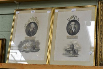 Lot 469 - A pair of engravings of James Edward Smith, President of Linear Society and M.I.E Chevalier de...