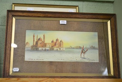 Lot 472 - Two Eastern watercolours