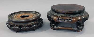 Lot 132 - A Chinese Carved Hardwood Rectangular Stand,...