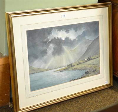 Lot 474 - D Keith Johnson, watercolour of Wasdale