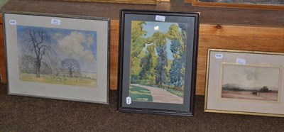 Lot 481 - A.W. Rich watercolour, Spink label verso, Barner watercolour, David Anderson watercolour (3)