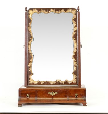 Lot 785 - A George II Walnut and Parcel Gilt Dressing...