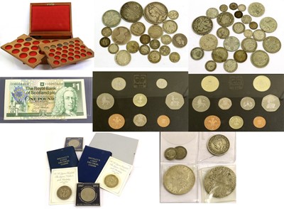 Lot 534 - Assorted Coins and Sets, including: pre-1920...