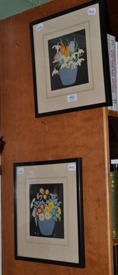 Lot 484 - Hall Thorpe, a pair of still life prints, each signed