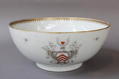 Lot 140 - A Chinese Imari Porcelain Punch Bowl, Qianlong,...
