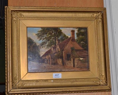 Lot 487 - Eyre Crowe ARA (1824-1910) figures at a tavern door, signed and indistinctly dated, oil on...