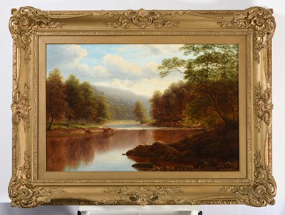 Lot 1033 - William Mellor (1851-1931) "On the Wharfe,...