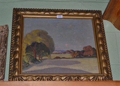 Lot 489 - Framed oil on canvas, landscape, F.Tetley