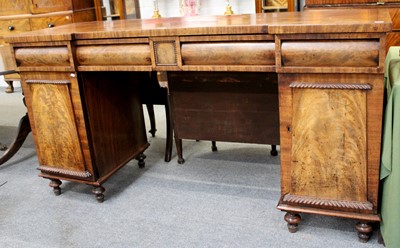 Lot 1261 - A William IV Mahogany Pedestal Side...