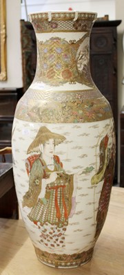 Lot 421 - A Large Japanese Meiji Period Satsuma Vase,...