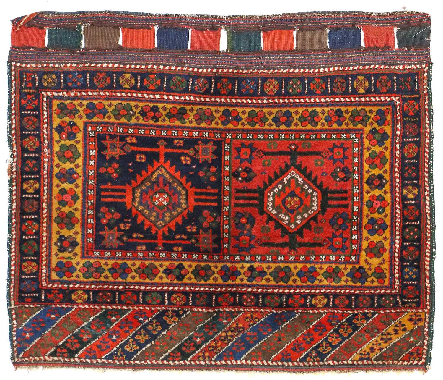 Lot 178 - Good Sanjabi Kurd Bag Face West Iran, circa...